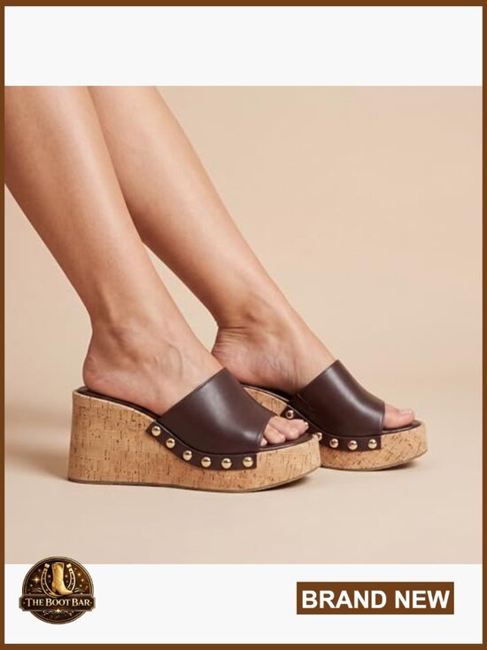 Amazon.com | Women Platform Wedge Sandals, Slip On Open Toe Wedge Heels Non-Slip Casual Comfort